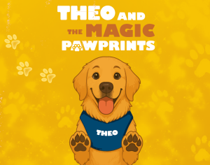 THEO is very special dog. Not just of his A furry friend to those in need! Therapy dogs are trained pets that travel to schools, nursing homes and hospitals to HELP people relax and feel at ease. GOLDEN fur, his bright eyes, or because he loves helping people feel safe and happy. What makes Theo really, really SPECIAL is that he is a THERAPY DOG.